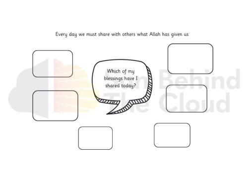 "Our blessings are meant to be shared. So how many blessings of Allah i shared today?"